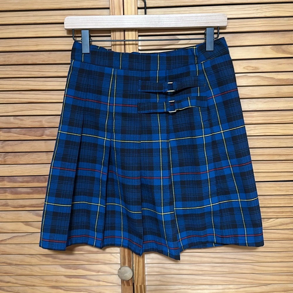 Girls Plaid Uniform Skirt